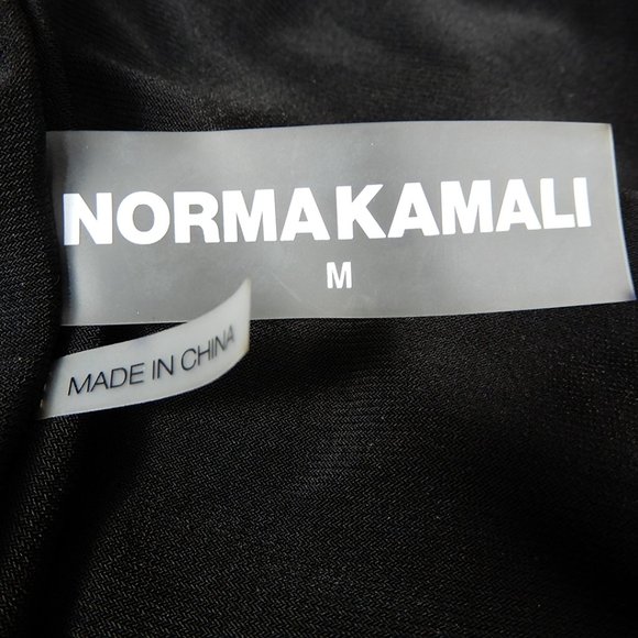 NORMA KAMALI Strapless Babydoll Mio One-Piece Blouson SWIMSUIT M 6 Black NEW - Picture 9 of 14